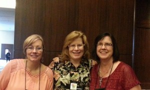 Jennifer Hallmark, Linda Yezak, and me at ACFW